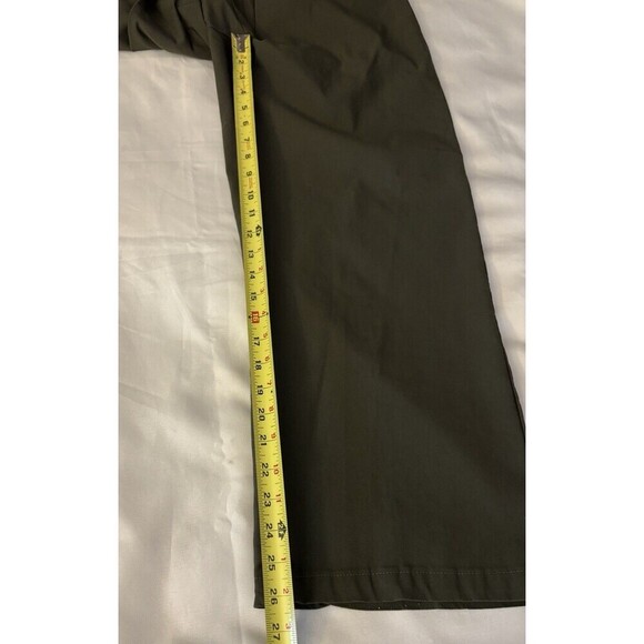 CHADWICKS Olive Green Pull On Pants Women 12 Petite Straight Leg Ankle Stretch - Picture 9 of 10
